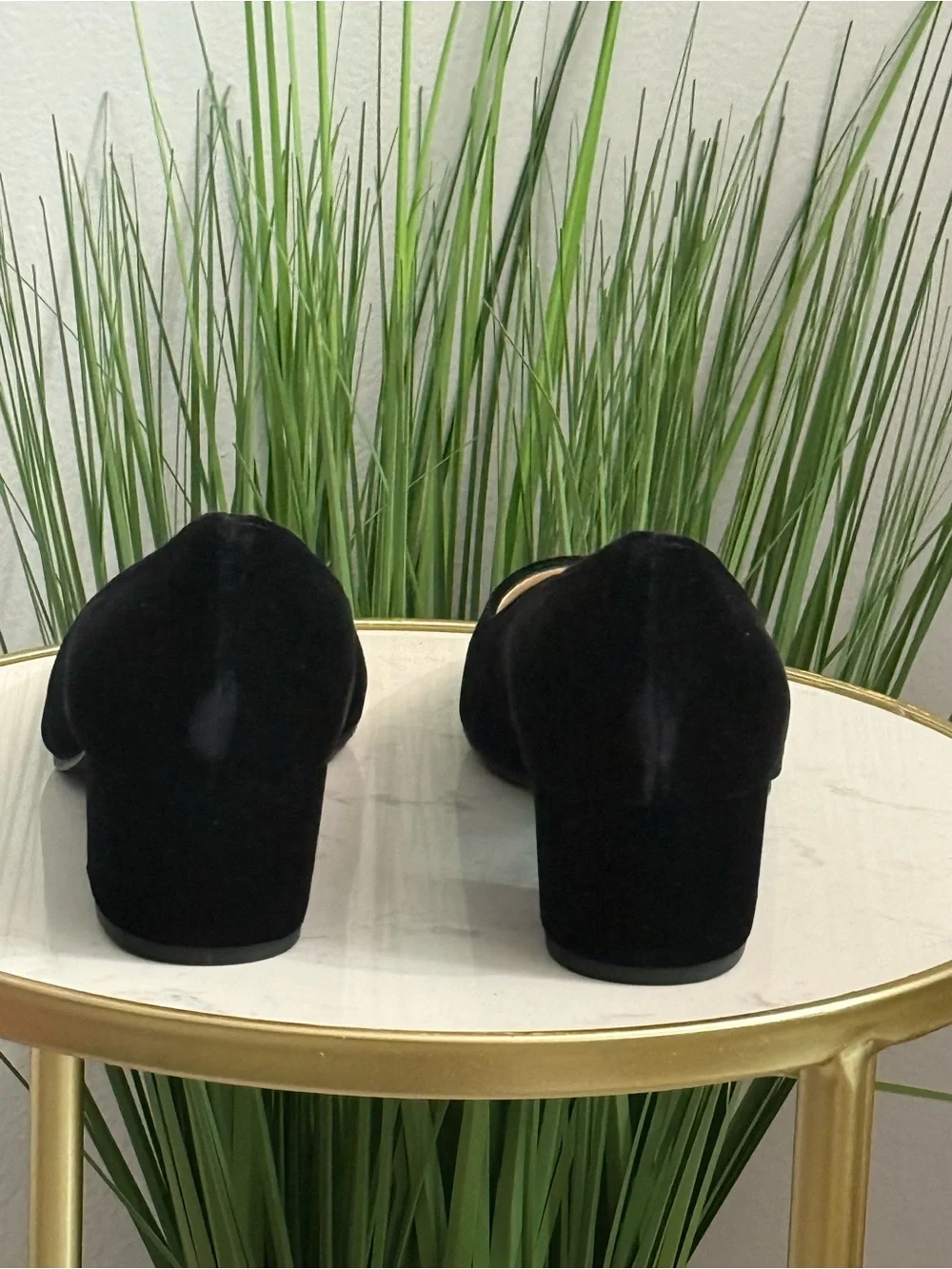 NWT Jon Josef Velvet Low Block Heel Pumps